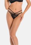 Стринги Teyli Tanga mit floraler Spitze Cindy, черный - фото