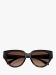 Солнцезащитные очки Cat's Eye MK2241 Michael Kors, Black/Brown Gradient - фото 5