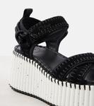 Сандалии на платформе из замши Nama Chloé, черный - фото 6