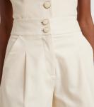 Шорты Devina с высокой талией Veronica Beard, экрю - фото 4