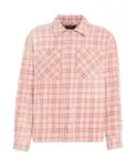 Клетчатая рубашка Represent, розовый - фото