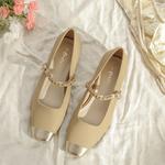 Туфли Мэри Джейн для женщин TAFN, хаки - фото 3