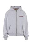 Толстовка PROHIBITED Zip-up sweatshirt, Grey Melange/Mottled Grey - фото 9