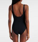 Купальник с цветочным вырезом Karla Colletto, черный - фото 3