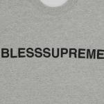 Толстовка Supreme x Bless Crewneck, серый - фото 2