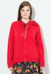 Кардиган Ulla Popken FLOWER LONG SLEEVE, Salsa/Red - фото