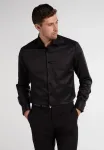 Рубашка Eterna с длинными рукавами "COMFORT FIT", черный - фото