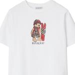 Детская футболка Burberry, белый - фото 4