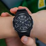 Disney Часы Mickey Series Electronic Movement TPU Strap Watch Unisex Black Dial - фото 4