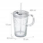 2 стакана для напитков Relaxdays, прозрачный - фото 3