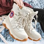 Унисекс Снежные Ботинки GLUNA Коричневые, 89996-1 Лунный Белый - фото 11