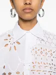 Рубашка с английской вышивкой Ermanno Scervino, белый - фото 5