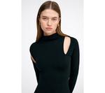 Женское парковое платье с воротником-стойкой Marcella, Black - фото 3