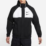 Куртка swoosh windproof sports woven hooded jacket black Nike, черный - фото 3