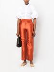 Alberta Ferretti брюки с завышенной талией, оранжевый - фото 2