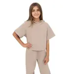 Детская укороченная худи для девочек 7-20 Layer 8, хаки - фото 4