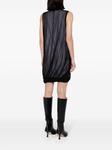 Платье мини с прозрачным слоем Helmut Lang, черный - фото 4