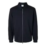 Толстовка Selected Emanuel Soft full zip, синий - фото 3