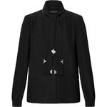 Монограмма Акцент Блуза с бантом LOUIS VUITTON, Черный - фото