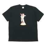 Футболка cupid tee black angel printing short sleeve Supreme, черный - фото