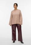 Джемпер Vero Moda Curve PULLOVER VMCINGRID, Pink Dogwood/Pink - фото