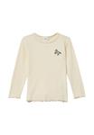 Топ s.Oliver Long sleeved top, Helles Beige/Beige - фото 4