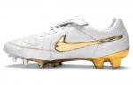 Nike Футбольная обувь унисекс, White/Gold - фото