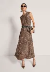 Платье макси Madeleine, Beige Black Multicolour - фото 2