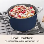 Кастрюля Calphalon Premier Ceramic Nonstick с крышкой, синий - фото 4