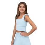 Детская майка с рюшами и резинкой Layer 8, Porcelain Blue - фото 3