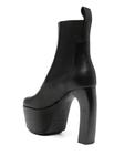 Rick Owens ботильоны на платформе, черный - фото 3