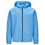 Толстовка Kappa Grevolo Full Zip на молнии с капюшоном, голубой - фото