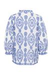 Блуза Culture CUTIA BRODERI ANGLAIS, Blue White/Blue - фото 6