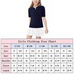 Детская поло с коротким рукавом и v-образным вырезом, вязаный свитер для школьной формы, 5-14 лет Seoria, Navy Blue - фото 5