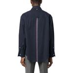 Полосатая рубашка оверсайз rwb THOM BROWNE, темно-синий - фото 7