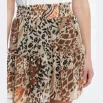 Юбка с высокой талией Liu Jo, коричневый - фото 4