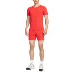 Футболка для тенниса Court Advantage мужская Nike, pepper красный/белый - фото 4