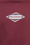 Хлопковая толстовка Reebok, бордовый - фото 5