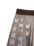 Плиссированная юбка Monnalisa, коричневый - фото 3