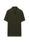 Поло Massimo Dutti SHORT SLEEVE POLO COLLAR, Khaki - фото 5