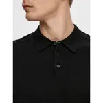 Поло с коротким рукавом Selected Berg, черный - фото 5