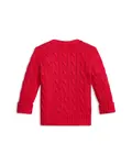 Детский хлопковый свитер Polo крупной вязки для малышей Ralph Lauren, красный - фото 2