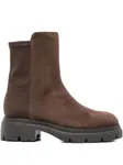 Ботильоны на платформе Stuart Weitzman, коричневый - фото