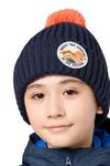 Детская шапка POMPOM BADGE Jack Wolfskin, темно-синий - фото 2