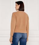 Свитер шерстяной Liu Jo Cropped Fit, коричневый - фото 3