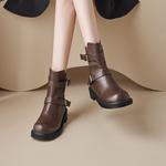 Ботильоны женские Agsdon, коричневый - фото 4