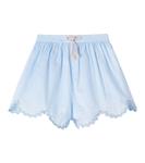 Каскадские хлопковые шорты Zimmermann Kids, Dusty Blue Multi - фото