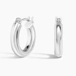 Серьги-Кольца Huggie Perfect 3 мм Brilliant Earth - фото