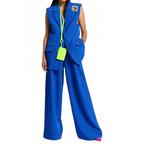 Долан безрукавный блейзер в синем цвете ESSENTIEL ANTWERP - фото