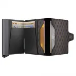 Кошелек Secrid Twinwallet Optical leather, серый - фото 5